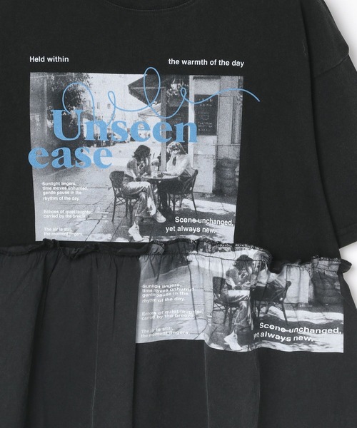 〈新品〉レプシィム　切り替えリメイク風ロゴT LEPSIM｜切り替えリメイク風ロゴT | Rakuten Fashion(楽天