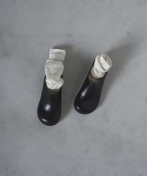 anuke(Ak[N)Ecoleather Heel Slip-ons(Xb|)