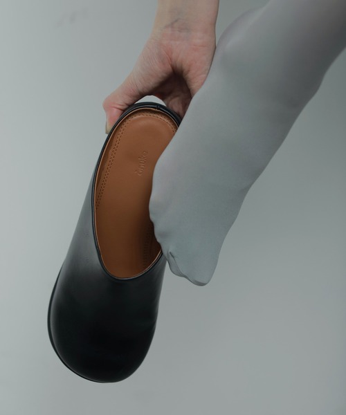 Ecoleather Heel Slip-ons（スリッポン）｜anuke（アンヌーク