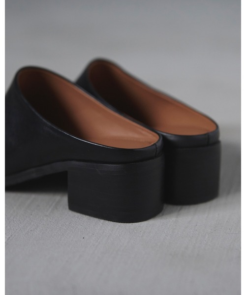 anuke アンヌーク Ecoleather Heel Slip-ons サボ anuke】 Ecoleather Heel Slip-ons | Selectshop s