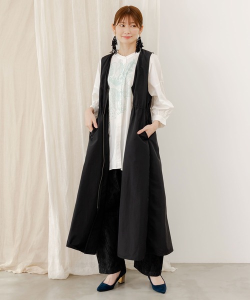 Apolina 刺繍付きノースリーブワンピース 5-7y