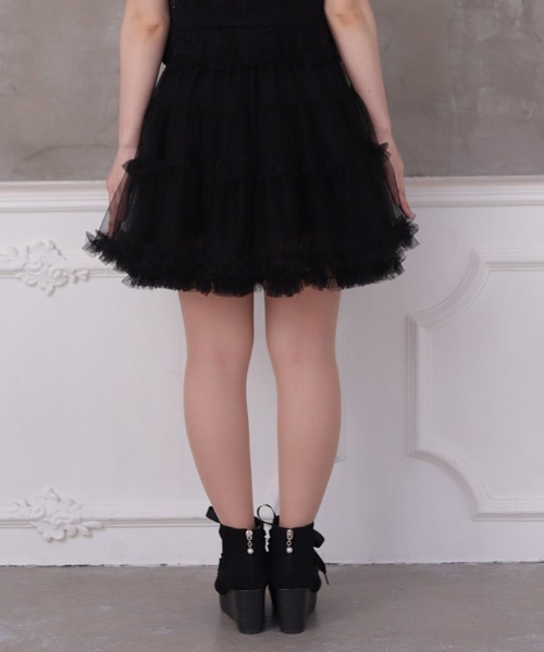 axes femme（アクシーズファム）の「チュールミニスカート（スカート・レディース・キナリ/ブラック・FREE）」の21枚目の写真