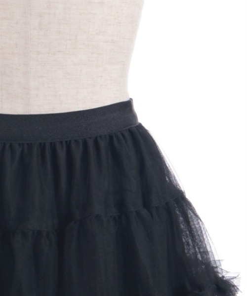 axes femme（アクシーズファム）の「チュールミニスカート（スカート・レディース・キナリ/ブラック・FREE）」の9枚目の写真