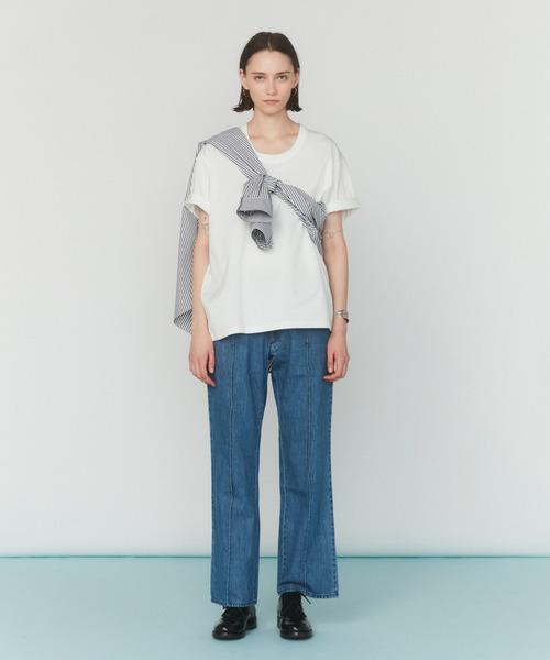 VICTIM（ヴィクティム）の「VICTIM ヴィクティム / HEAVY COTTON TEE シルクライクヘビーコットンベーシックTシャツ / VTM-25-CS-006（Tシャツ/カットソー・メンズ・ホワイト/ブラック/グレー・1/2/3）」の16枚目の写真