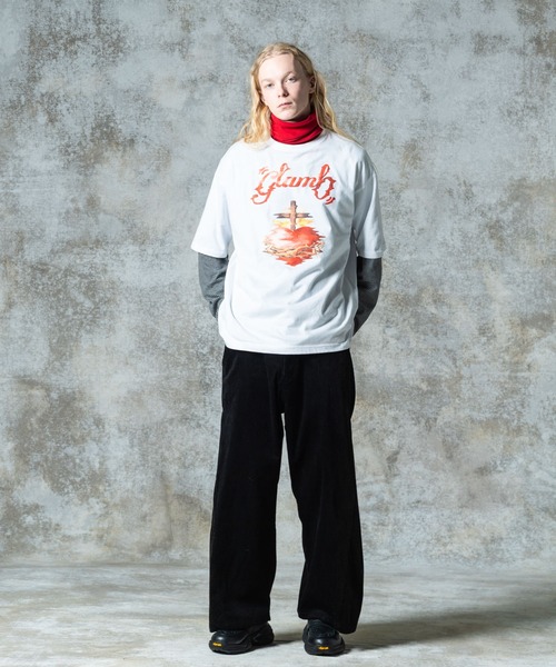glamb(グラム)の「Crunch Cross Heart T-shirt / クランチクロスハートTシャツ(Tシャツ/カットソー・メンズ・ホワイト/ブラック・S/M/L)」の6枚目の写真