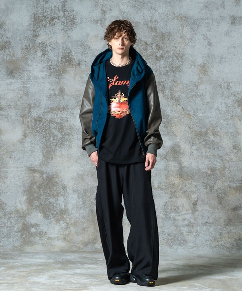 glamb(グラム)の「Crunch Cross Heart T-shirt / クランチクロスハートTシャツ(Tシャツ/カットソー・メンズ・ホワイト/ブラック・S/M/L)」の8枚目の写真