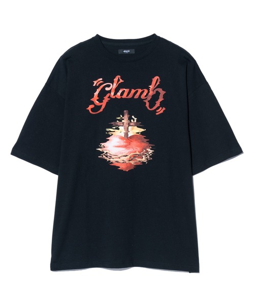 glamb(グラム)の「Crunch Cross Heart T-shirt / クランチクロスハートTシャツ(Tシャツ/カットソー・メンズ・ホワイト/ブラック・S/M/L)」の5枚目の写真