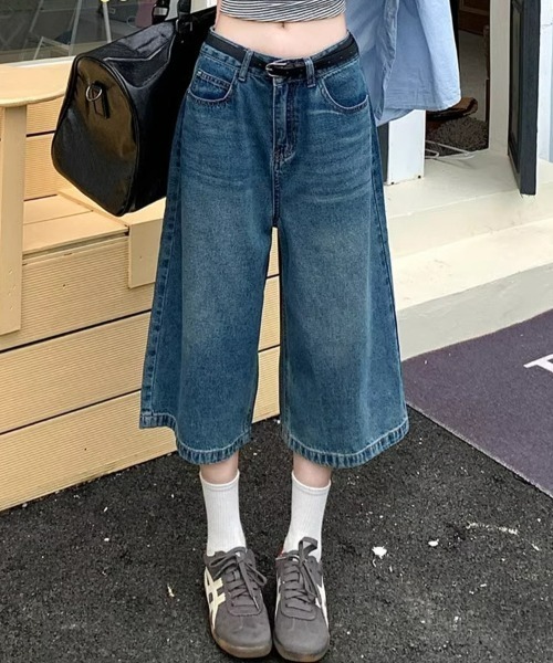 REBALANCE(リバランス)の「レディースハーフデニムパンツ(デニムパンツ・レディース・A/B・MEDIUM/LARGE/X-LARGE)」の3枚目の写真