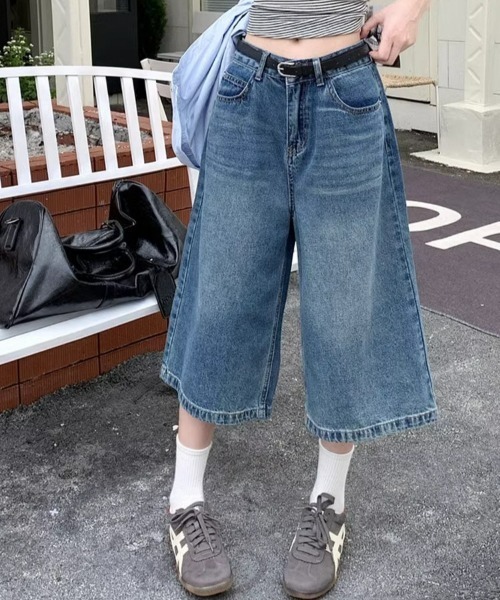 REBALANCE(リバランス)の「レディースハーフデニムパンツ(デニムパンツ・レディース・A/B・MEDIUM/LARGE/X-LARGE)」の5枚目の写真