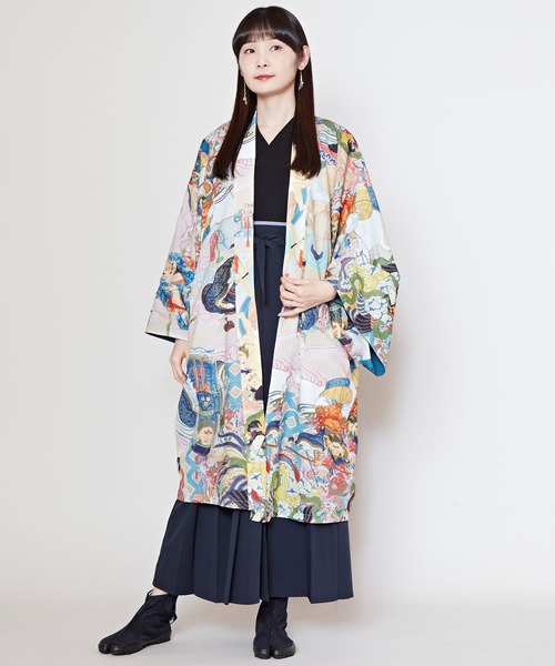 倭物やカヤ(ワモノヤカヤ)の「【倭物やカヤ】着る、NIPPON ART 浮世色メンズ羽織(カーディガン/ボレロ・メンズ・その他1/その他2/その他3/その他4・FREE)」の16枚目の写真
