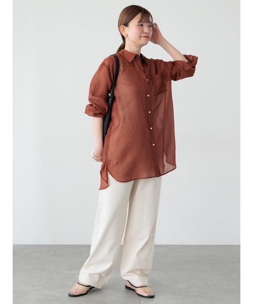 Lugnoncure（ルノンキュール）の「ストレートデニムパンツ（その他パンツ・レディース・グレー/オフホワイト/サックスブルー・L/M）」の7枚目の写真