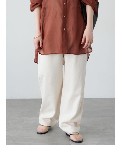 Lugnoncure（ルノンキュール）の「ストレートデニムパンツ（その他パンツ・レディース・グレー/オフホワイト/サックスブルー・L/M）」の9枚目の写真