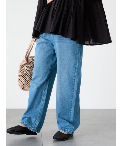 Lugnoncure（ルノンキュール）の「ストレートデニムパンツ（その他パンツ・レディース・グレー/オフホワイト/サックスブルー・L/M）」の12枚目の写真