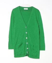 Yves Saint Laurent - イヴサンローラン　グリーン　カーディガン　レトロ古着 Yves Saint Laurent - イヴサンローラン グリーン カーディガン