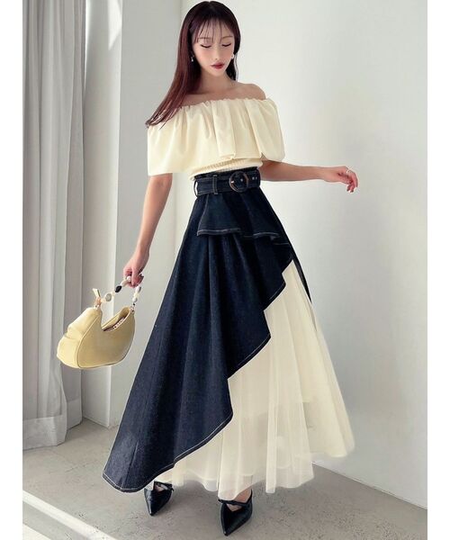 RESEXXY(リゼクシー)の「チュールボリュームスカート(スカート・レディース・ブラック/インディゴブルー・FREE)」の18枚目の写真