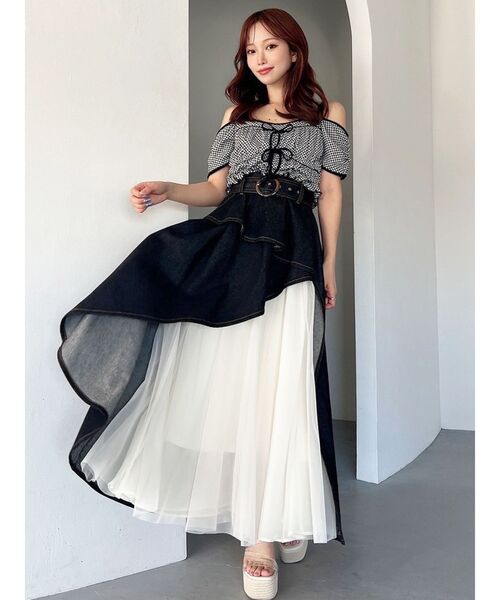 RESEXXY（リゼクシー）の「チュールボリュームスカート（スカート・レディース・ブラック/インディゴブルー・FREE）」の7枚目の写真