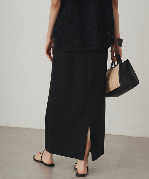 LOUNGEDRESS(ラウンジドレス)ペンシルマキシスカート　Ｓサイズ　黒 LOUNGEDRESS（ラウンジドレス）の「ペンシルスカート（スカート）」 - WEAR