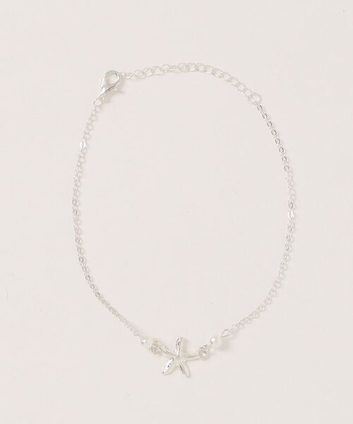 Mayree（メイリー）の「【float】ヒトデ×ミニパールビーズ デザイン シンプル アンクレット（アンクレット・レディース・ゴールド/シルバー・FREE）」の7枚目の写真