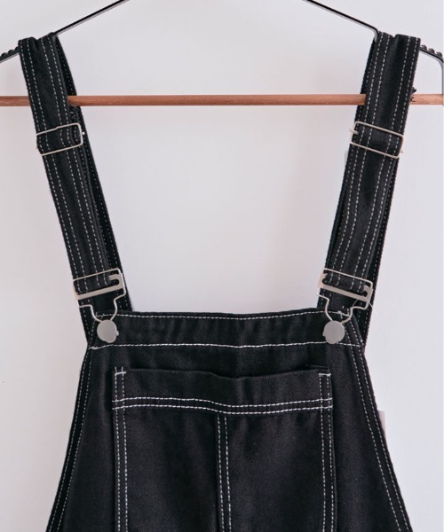Darich リボンレザーショートサロペット S ダーリッチ Darich リボンレザーショートサロペット （ブラック