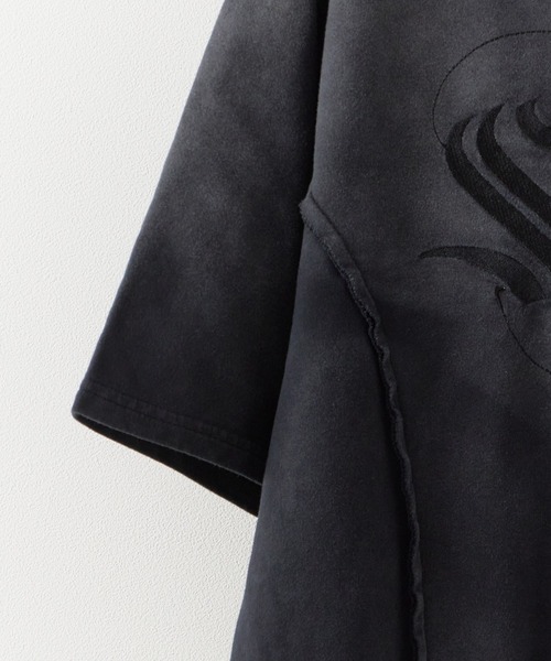 SUGGESTION（サジェッション）の「SUGGESTION/サジェッション グランジ加工ZIPプルパーカー（パーカー・メンズ・ブラック/ベージュ/パープル・L/M）」の11枚目の写真