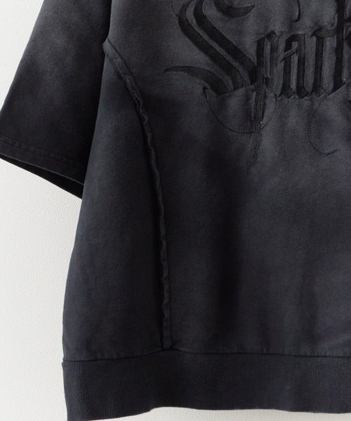 SUGGESTION（サジェッション）の「SUGGESTION/サジェッション グランジ加工ZIPプルパーカー（パーカー・メンズ・ブラック/ベージュ/パープル・L/M）」の13枚目の写真