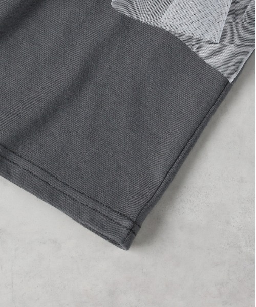 Right-on(ライトオン)の「【VIVIAN BLUE】チュールドッキングTシャツ(Tシャツ/カットソー・キッズ・ダークグレー/ホワイト・140/150/160/130)」の4枚目の写真