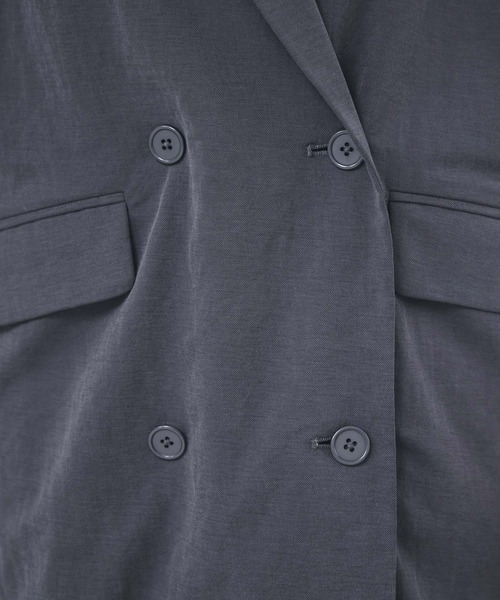 KATHARINE ROSS(キャサリンロス)の「【KATHARINE ROSS】サラらくジャケット(テーラードジャケット・レディース・ブラック/チャコールグレー・MEDIUM)」の8枚目の写真