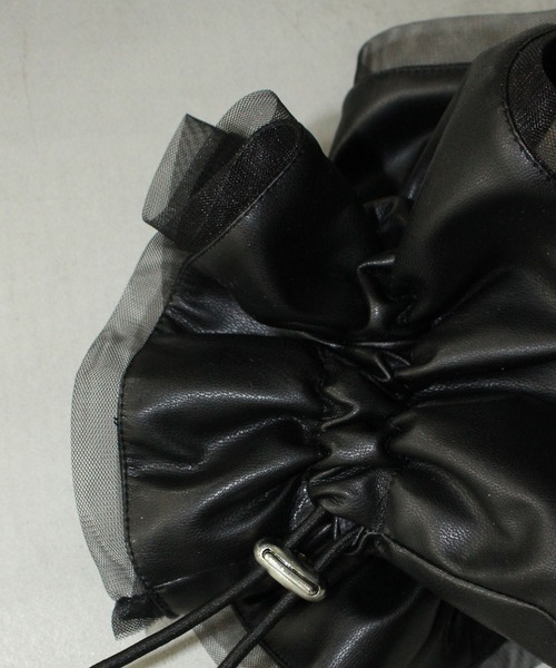 MAISON CHUCLLA（メゾンチュクラ）の「【MAISON CHUCLLA】チュールコンビ レザーライクシュシュ chaj25s01（シュシュ・レディース・ブラック・FREE）」の21枚目の写真