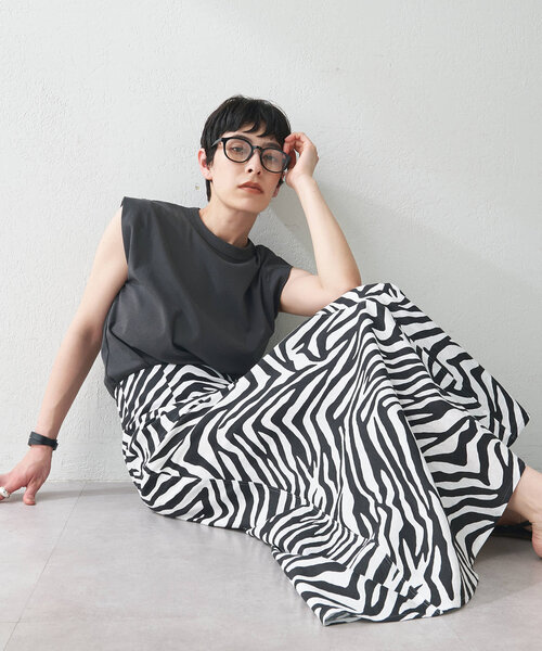 Whim Gazette スカート オーガンジーボリュームスカート