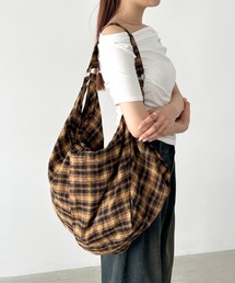 Bamm（バム）の「大容量チェックショルダーバッグ（ショルダーバッグ・レディース）」