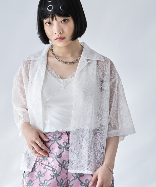 AiE フラワー柄 半袖シャツ AiE フラワー柄 半袖シャツ