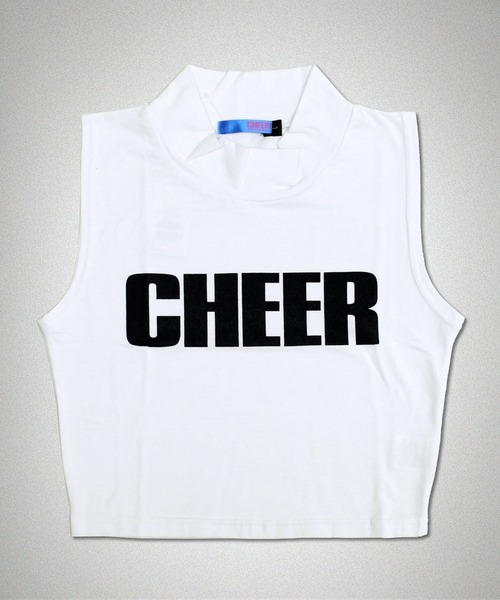 CHEER(チアー)の「ノースリーブショート丈ハイネックTOPS(Tシャツ/カットソー・レディース・ブラック/ホワイト・S/M/L)」の9枚目の写真