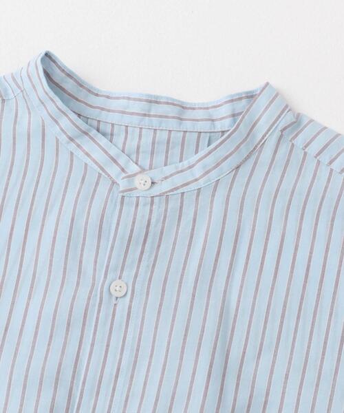 FORK&SPOON（フォークアンドスプーン）の「FORK&SPOON　ワイド5分袖シャツ（シャツ/ブラウス・レディース・ブルー系その他/ブラック系その他・1）」の9枚目の写真