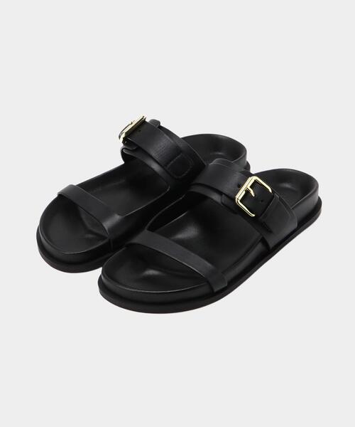 A.P.C. SANDALES EMILE レザーサンダル　ブラック A.P.C. SANDALES EMILE レザーサンダル ブラック（レディース