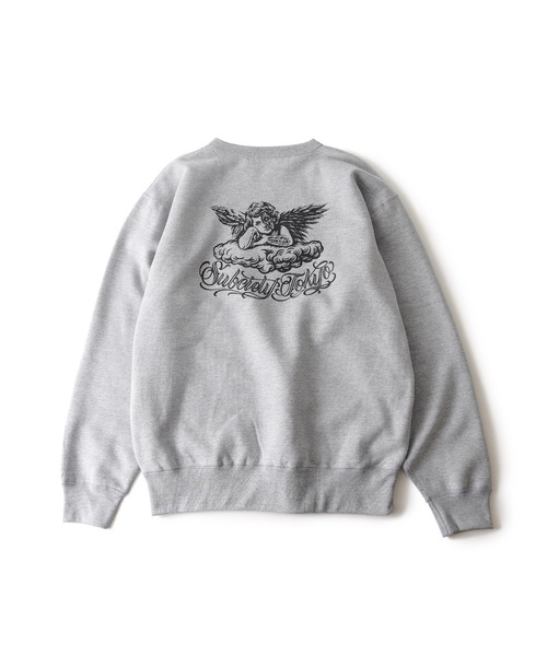 Subciety（サブサエティ）の「Angevil sweatshirt（スウェット・メンズ・ネイビー/ブラック/グレー・XX-LARGE/X-LARGE/LARGE/MEDIUM/SMALL）」の11枚目の写真