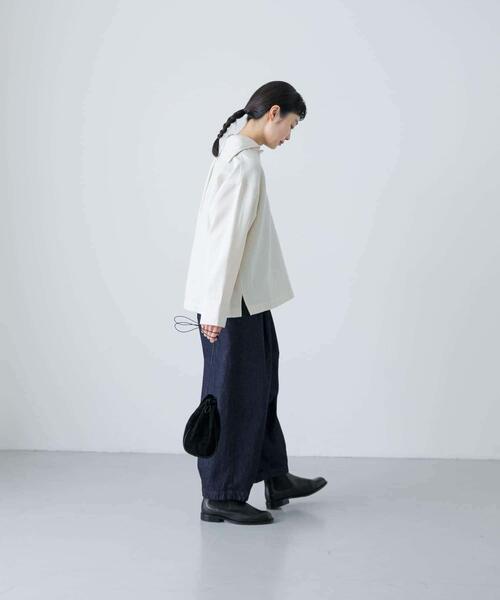 かぐれ（カグレ）の「デニムクロップドパンツ（デニムパンツ・レディース・インディゴブルー・FREE）」の4枚目の写真