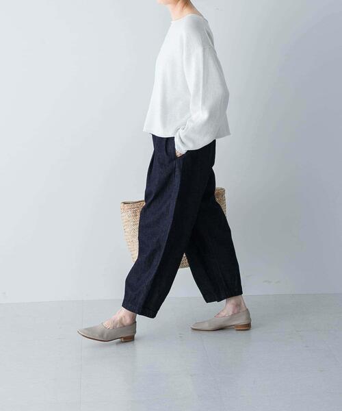 かぐれ（カグレ）の「デニムクロップドパンツ（デニムパンツ・レディース・インディゴブルー・FREE）」の8枚目の写真