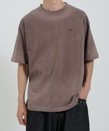 フェードスプレー加工 ロゴ刺繍Tシャツ