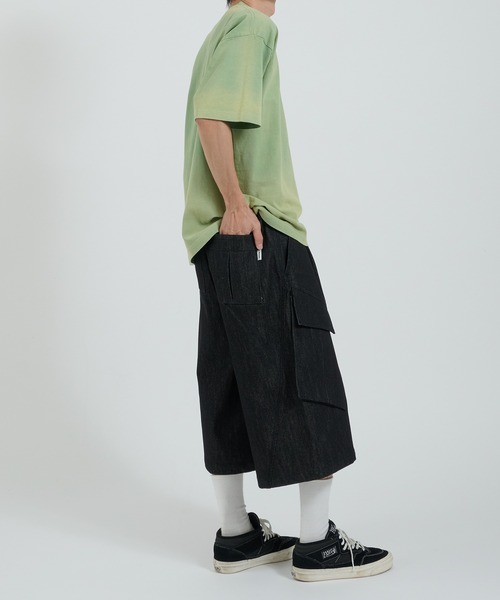 Perushu(ペルーシュ)の「フェードスプレー加工 ロゴ刺繍Tシャツ(Tシャツ/カットソー・メンズ・ブラウン/オフホワイト/オリーブ/ブラック・MEDIUM/LARGE)」の21枚目の写真