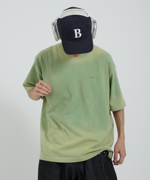 Perushu(ペルーシュ)の「フェードスプレー加工 ロゴ刺繍Tシャツ(Tシャツ/カットソー・メンズ・ブラウン/オフホワイト/オリーブ/ブラック・MEDIUM/LARGE)」の20枚目の写真