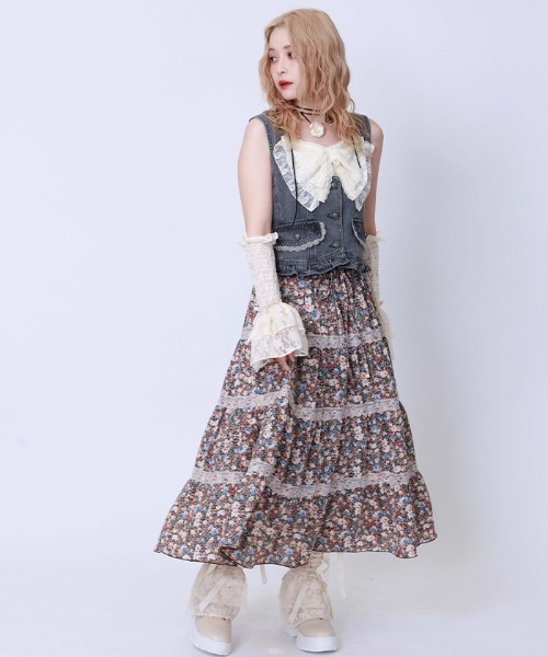 レーシービッグリボンキャミ（キャミソール）｜axes femme