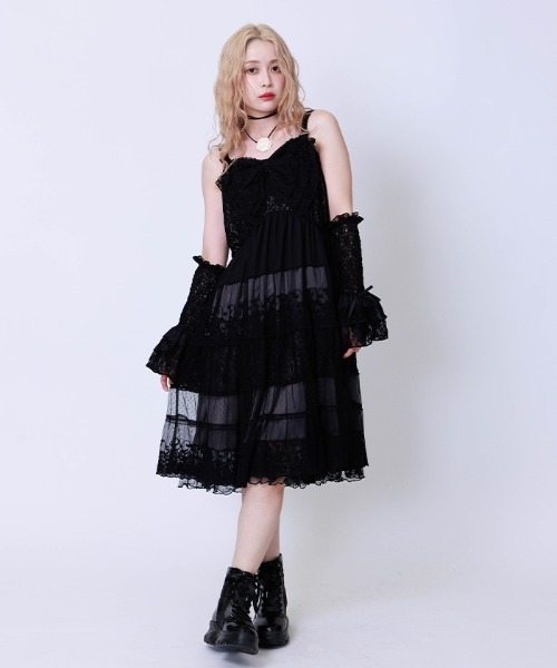 レーシービッグリボンキャミ（キャミソール）｜axes femme