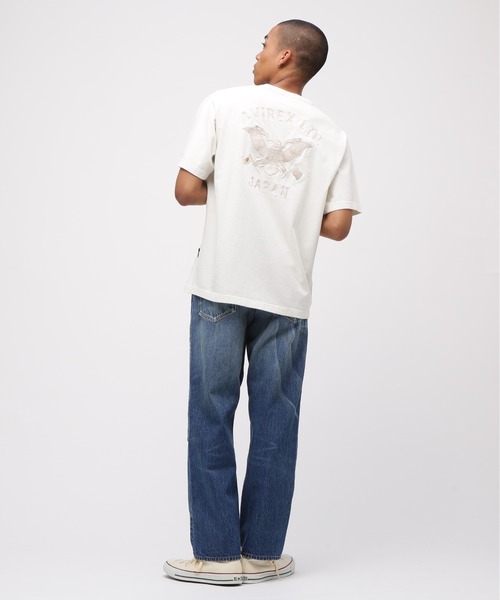 AVIREX（アヴィレックス）の「《SOUVENIR COLLECTION》WASHED T-SHIRT "FAR EAST TOUR" / ウォッシュド 長袖Tシャツ "ファーイーストツアー" / AVIREX / アヴィレックス（Tシャツ/カットソー・メンズ・オフホワイト/ネイビー・XX-LARGE/X-LARGE/LARGE/MEDIUM）」の14枚目の写真