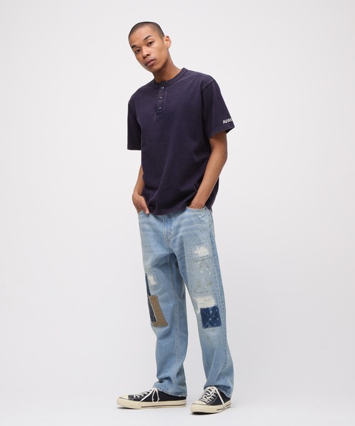 AVIREX（アヴィレックス）の「《SOUVENIR COLLECTION》WASHED T-SHIRT "FAR EAST TOUR" / ウォッシュド 長袖Tシャツ "ファーイーストツアー" / AVIREX / アヴィレックス（Tシャツ/カットソー・メンズ・オフホワイト/ネイビー・XX-LARGE/X-LARGE/LARGE/MEDIUM）」の11枚目の写真