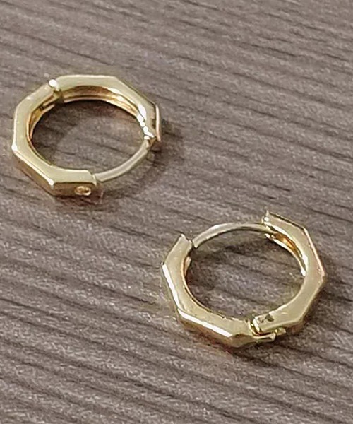 WARAIJOGO(ワライジョウゴ)の「【WARAIJOGO】EK251/デザインフープピアス/両耳用(NEZ)(ピアス(両耳用)・メンズ・ゴールド/シルバー・FREE)」の5枚目の写真