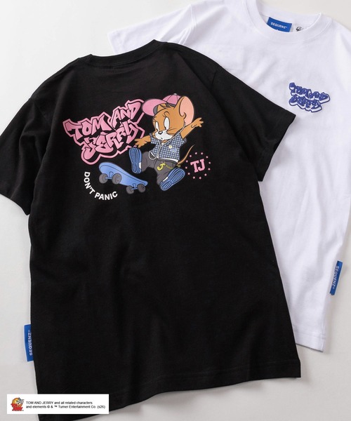 Tom&Jerry(トムアンドジェリー)の「【72】【TOM and JERRY/トムとジェリー】ストリートコーデ ラバー&発泡プリント Tシャツ/バックプリント(Tシャツ/カットソー・メンズ・ブラック/ブルー/ホワイト/グリーン/ブラック系1/スカイブルー系/ブラック系/ホワイト系/ホワイト系1/レッド系・M/L/XL/S)」の5枚目の写真