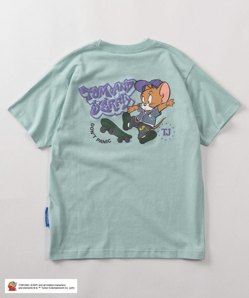 Tom&Jerry(トムアンドジェリー)の「【72】【TOM and JERRY/トムとジェリー】ストリートコーデ ラバー&発泡プリント Tシャツ/バックプリント(Tシャツ/カットソー・メンズ・ブラック/ブルー/ホワイト/グリーン/ブラック系1/スカイブルー系/ブラック系/ホワイト系/ホワイト系1/レッド系・M/L/XL/S)」の22枚目の写真