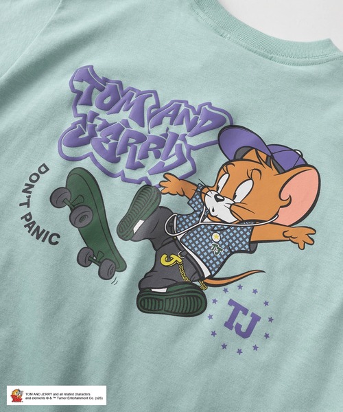 Tom&Jerry(トムアンドジェリー)の「【72】【TOM and JERRY/トムとジェリー】ストリートコーデ ラバー&発泡プリント Tシャツ/バックプリント(Tシャツ/カットソー・メンズ・ブラック/ブルー/ホワイト/グリーン/ブラック系1/スカイブルー系/ブラック系/ホワイト系/ホワイト系1/レッド系・M/L/XL/S)」の21枚目の写真