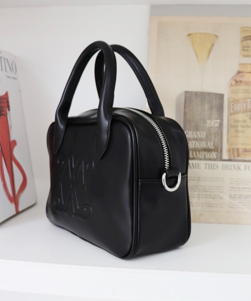 INGNI(イング)の「ロゴボストンバッグ(ハンドバッグ・レディース・ブラック/ブラウン・ONE SIZE)」の4枚目の写真