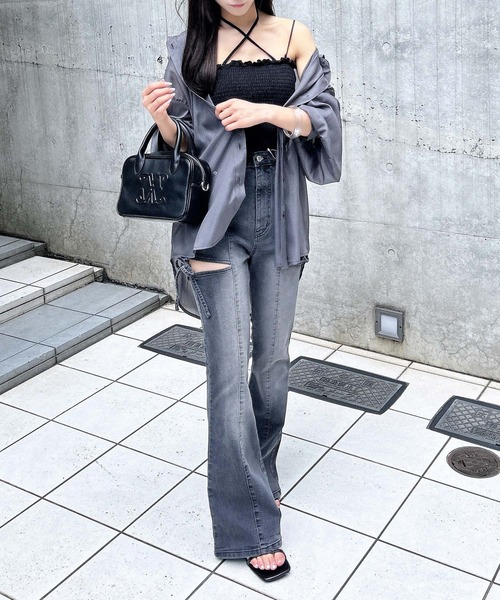 INGNI(イング)の「ロゴボストンバッグ(ハンドバッグ・レディース・ブラック/ブラウン・ONE SIZE)」の9枚目の写真